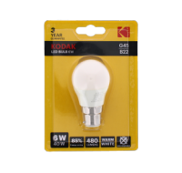 Kodak LED Bulb B22 Bayonet 6W Warm White