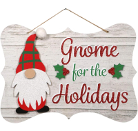 Wholesale Hanging Christmas 3D Gnome Sign