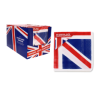 Union Jack paper napkins in a pack of 20