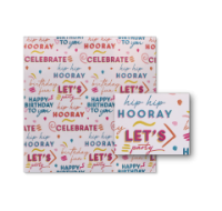Birthday Party-Themed Gift Wrap 3-Metre Roll
