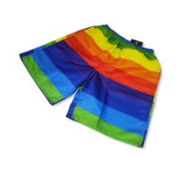 Rainbow-coloured plus size shorts in assorted sizes XL-4XL.