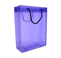Purple gift bag with rope handle for wholesale