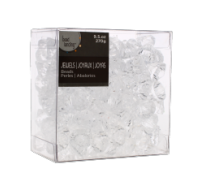 Clear acrylic diamonds in a 270-gram pack