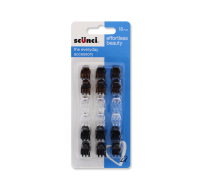 Mini Jaw Clips White/brown/black 18 Pack
