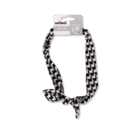 Black and white houndstooth headwrap