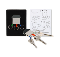 House shaped keyring in presentation box
