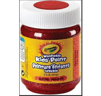 Crayola Washable Red Glitter Kids Paint