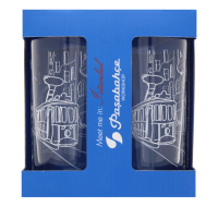 250ml drinking glasses with Meet Me In Istanbul design