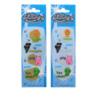 Bling Sticker Gangsta with self-adhesive backing and playful design