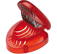 Red strawberry slicer for efficient fruit preparation