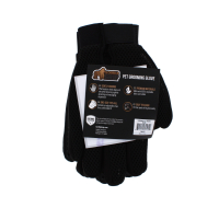 Black PET grooming glove, one-size