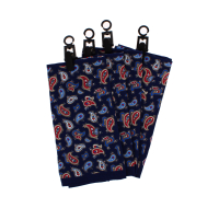 Men Handkerchief Blue & Red Paisley Pattern Silk