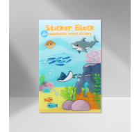 Sticker Block Underwater World with various marine life stickers