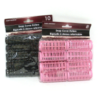 SNAP COVER HAIR ROLLERS 2 ASSORTED SIZES