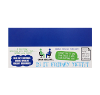 Stack of white desk notepads for office
