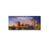 London's Big Ben & Parliament Printed Souvenir Magnet