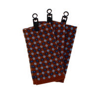 Men Handkerchief Brown & Blue Floral Wool