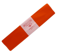 Orange crepe paper roll 50cm x 250cm.