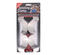 Jointing clamp for connecting pipes made of various materials