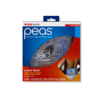 Reusable hot or cold lower back therapy pack with strap
