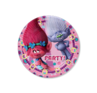 Trolls Paper Plates 19.5cm Pack of 8