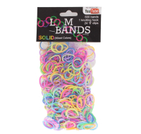 Loom bands in solid mixed colours