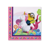 Minion Unicorn Despicable Me Napkin Pack of 20