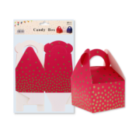 Pink candy boxes 9x9x6 cm, set of four