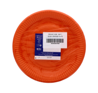 ORANGE PAPER PLATE 22.8CM 9 PACK