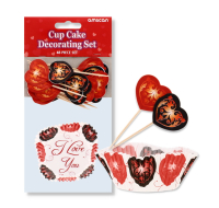 Valentine Cupcake Decorative Kit