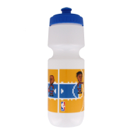 Blue plastic Philadelphia style bottle