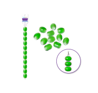 Emerald Glass Beads 12.7 cm Strand