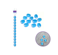 Glass beads ocean colour mix 12.7 cm strand