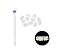 Glass beads on a 12.7 cm strand for crafts