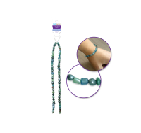 Glass Pearl Chips 35.5cm Sea Breeze