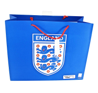 Official England Large Blue Gift Bag, horizontal design