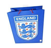 Official England blue gift bag, large size, vertical