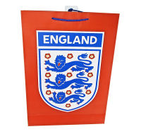 Official England Red Gift Bag, large size, vertical