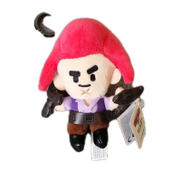 Brawl Stars Colt plush keychain with keyring