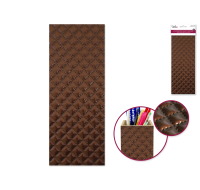 Brown leatherette crop it sticker for crafts