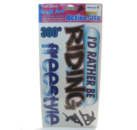 Wall Art Stickers Snowboarder 60x32cm