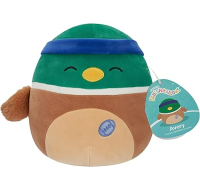 Plush Squishmallows Avery Duck character sweatband