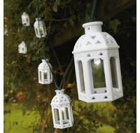10 LED Solar Moroccan Lanterns String Lights