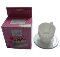 Bake and Serve Teacup Shaped Cupcake Cases