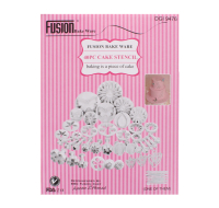 40 pc cake stencil set with various designs
