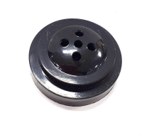 MINI FLAG HOLDER BASE ROUND BLACK
