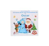 Christmas book with personalised CD for Oscar