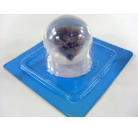 Purple marble ball decoration stone 4.5cm