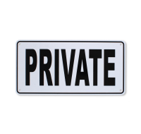 Private Tin Plate Wall Decor Sign Vintage