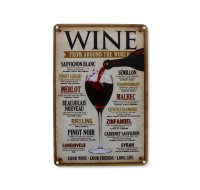 Decorative Vintage Wine From Around The World Sign